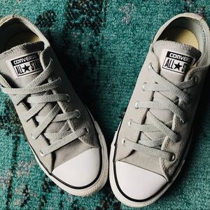 Gray Suede Converse Chuck Taylors